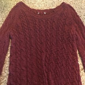 Cozy Oversized Burgundy Sweater